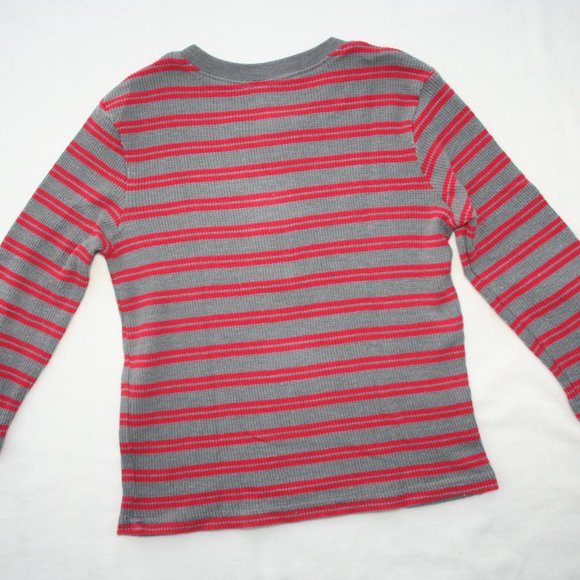 ❄️5T BOY WAFFLE KNIT THERMAL LONG SLEEVE SHIRT LOT of 2 SHIRTS WARM EUC LAYERING - Picture 14 of 16